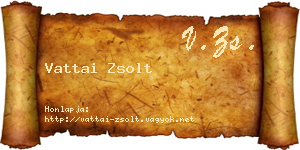 Vattai Zsolt névjegykártya